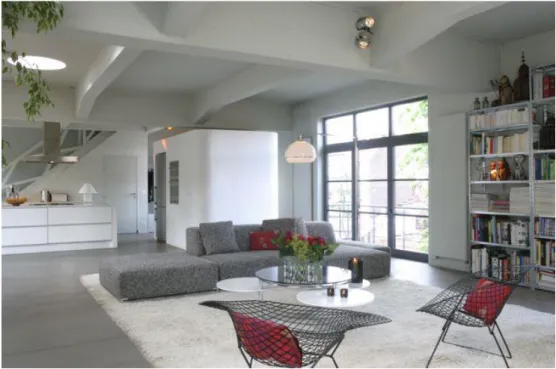 Şekil 4.10: Loft / Bruxelles İç Mekân Görünüşü  