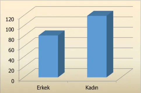 Şekil 6.1 Cinsiyet Dağılımları 