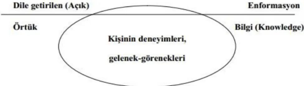 Şekil 4. Açık ve Örtük Bilgi  35