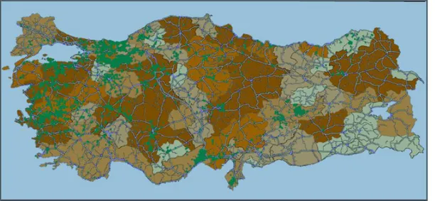 Şekil 2.2 Türkiye’deki Biyokütle Haritası 