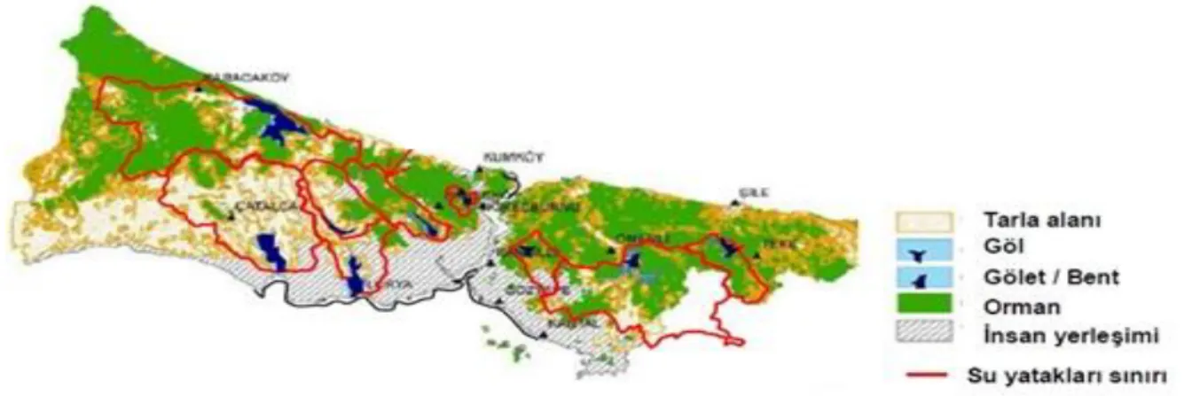 Şekil 4.2 İstanbul Coğrafyasının Şematik Anlatımı  