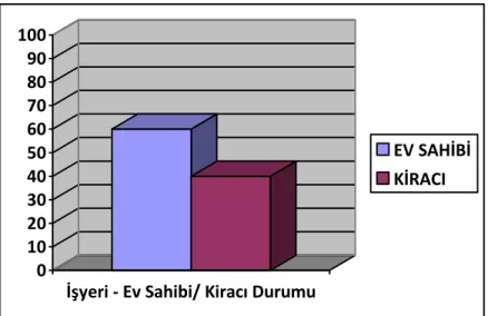 ġekil 3.15: ĠĢyeri – Ev sahibi / Kiracı Durumu 