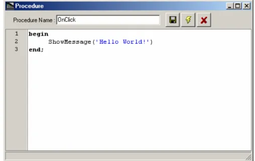 Şekil 3.11 Yeni Script Yazma
