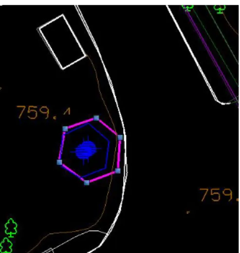 Fig. 4.1:  Overlapping Mapping of a Water Tower Using Both Methods 