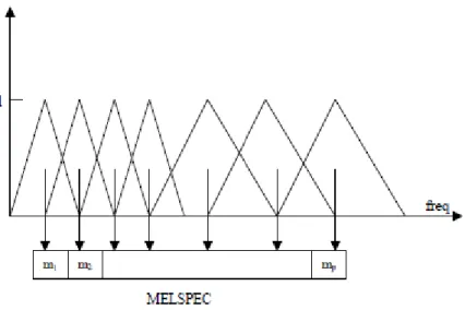 Figure 11 : Mel scale Filter Bank 