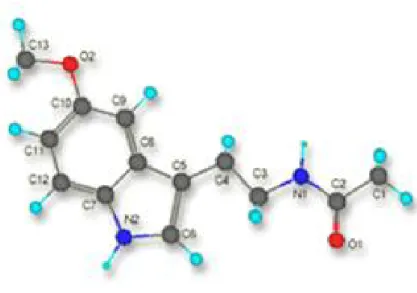 Şekil 4. N-asetil-5-metoksitriptamin (Melatonin)