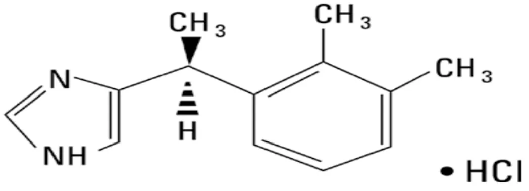 Şekil 2. Deksmedetomidinin kimyasal formülü 21