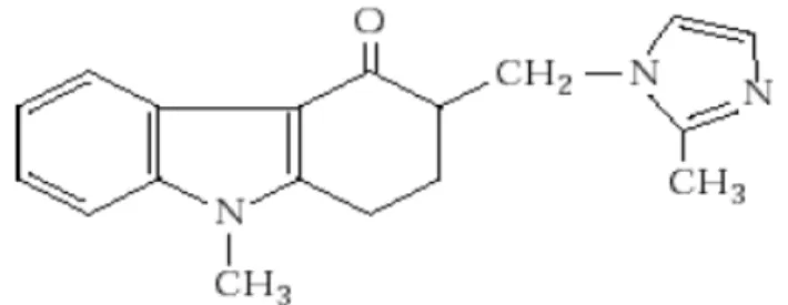 Şekil 2: Ondansetronun kimyasal formülü 