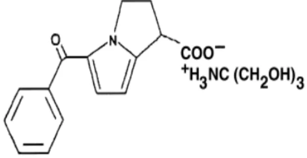 Şekil 8. Ketorolak Trometamin (27). 