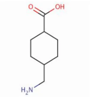 Şekil 3. Traneksamik Asid’in kimyasal yapısı (65)