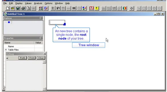 Şekil 9. TreeAge yazılımda veri girişi 