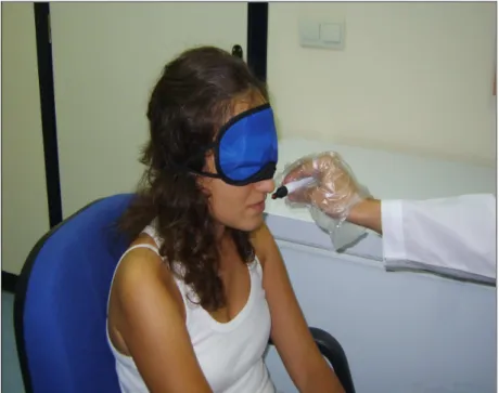 Şekil 9. "Sniffin’ Sticks" testinin yapılış şekli 