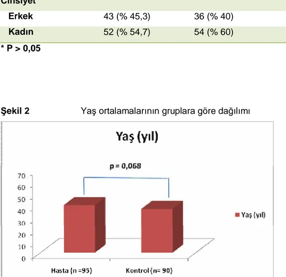 Tablo 3     Demografik Özellikler ve Örneklem Grupları 