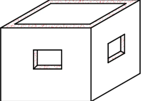 Şekil 2. Yangın test odasının şematik görünüşü 