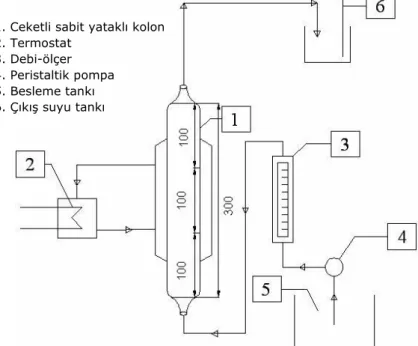 Şekil 1. Sürekli sabit yataklı kolon 