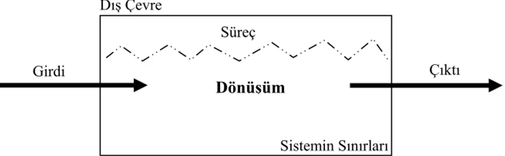 Şekil 1: Basit bir sistem ve unsurları 