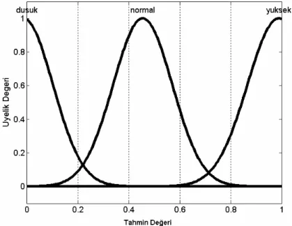 Şekil 1. Üyelik fonksiyonu  