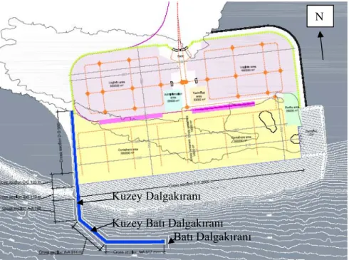 Şekil 7. Çandarlı Limanı Vaziyet Planı (Stage I Report, 2009) 