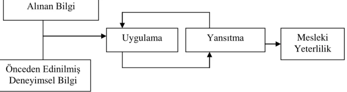 Şekil 3. Yansitma modeli (basit şekilde) (wallace,1997; 15) 