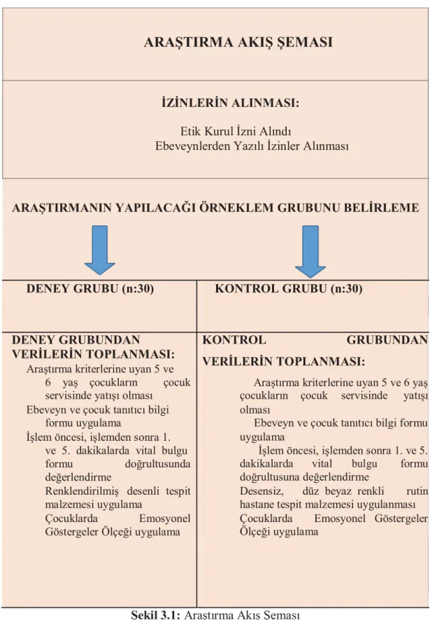 Şekil 3.1: Araştırma Akış Şeması 