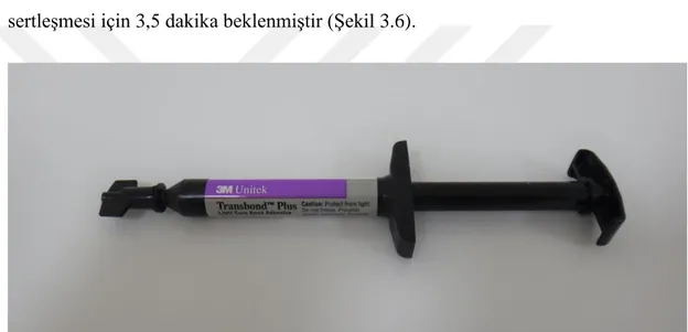 Şekil 3.4 Transbond Plus bant adezivi (3M Unitek, Monrovia, Kaliforniya, ABD). 