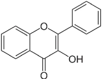 Şekil 2.5 : Flavonollerin genel yapısı. 