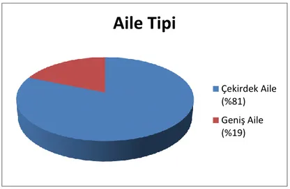 ġekil 4.3 : İnfertil Bireylerin Aile Tipine Göre Dağılımı. 