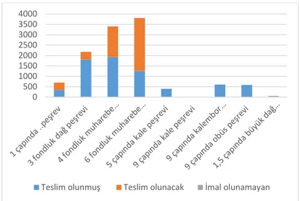 Grafik 1.7. Peşrev İmalatı (Demirbaş edevat tertibi). 