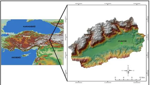 Şekil 1: Çalışma sahasının lokasyonu. 