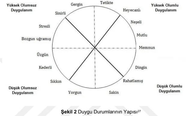 Şekil 2 Duygu Durumlarının Yapısı 27