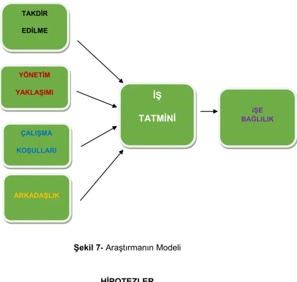Şekil 7- Araştırmanın Modeli 