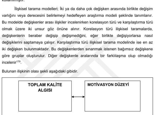 Şekil 1: Temel araştırma modelinin şematik gösterimi. 