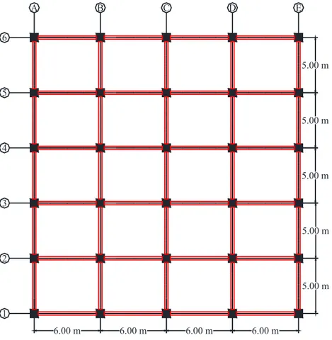 Figure 4:  Typical floor plan of fully closed wall model. 