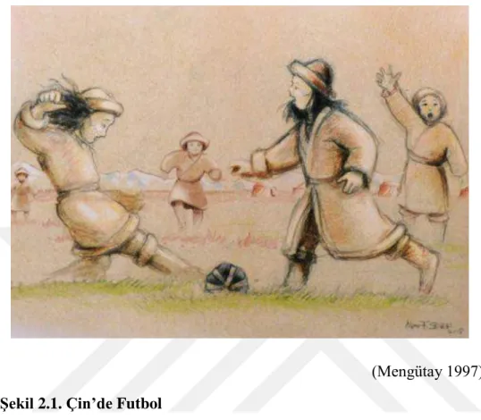 Şekil 2.1. Çin’de Futbol 