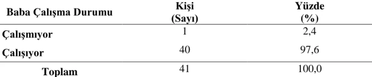 Tablo 4.7’de; araştırmaya katılan 41 futbolcunun kardeş sayıları incelendiğinde; 2’sinin  (yüzde  4,9’unun)  1  kardeşe,  18’inin  (yüzde  43,9’unun)  2  kardeşe,  10’unun  (yüzde  24,4’ünün)  3  kardeşe,  7’sinin  (yüzde  17,1’inin)  4  kardeşe,  2’sinin 