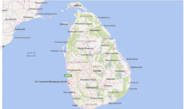 Şekil 4. Sri Lanka Haritası 1 161