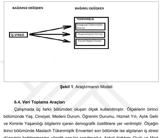 Şekil 1: Araştırmanın Modeli 