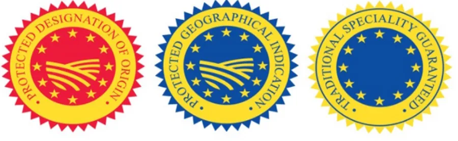 Figure  4  Registered  Geographical  Indications   in  EU  and  Emblems  Relating  to  the  Protection  of  the  Names  of  Traditional 