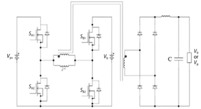 Figure 1. Topology of three port full bridge converter