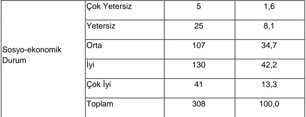 Tablo 4.2. Vücut Şekli Anket(BSQ) Dağılımı 