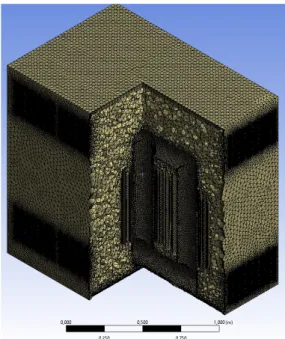 Figure 1. The 3-D Model of the transformer   for the ANSYS Fluent Analysis (Prepared   fluid flow volume)