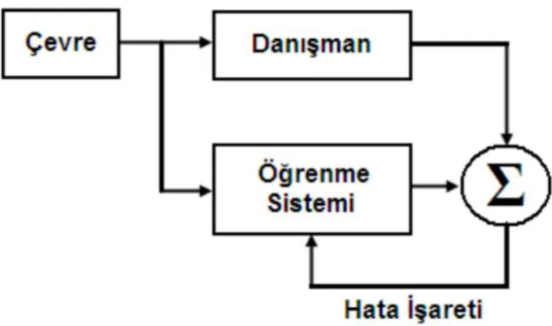 Şekil 2. 8.  Danışmanlı Öğrenme Yapısı  