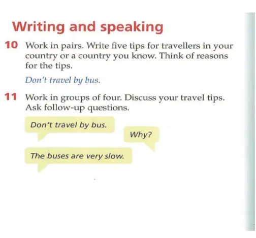 Figure 6. A source culture activity (Life A1, 2012, p. 110). 