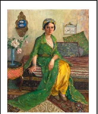 Şekil 5.9: İbrahim Çallı – Yeşil Elbiseli Kadın - Bayan Vicdan  