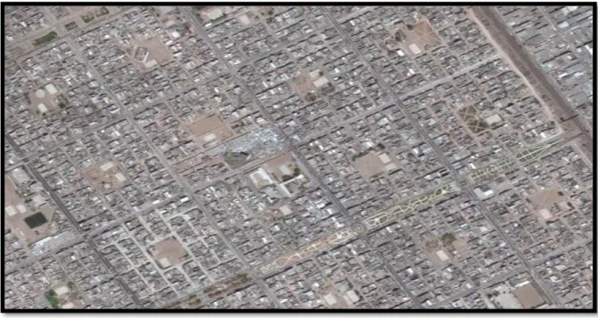 Figure 3.4: The grid network that forms the surveyed plots in Villa El Salvador, Peru