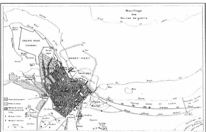 Figure 3.1: Map of Casablanca in 1907 