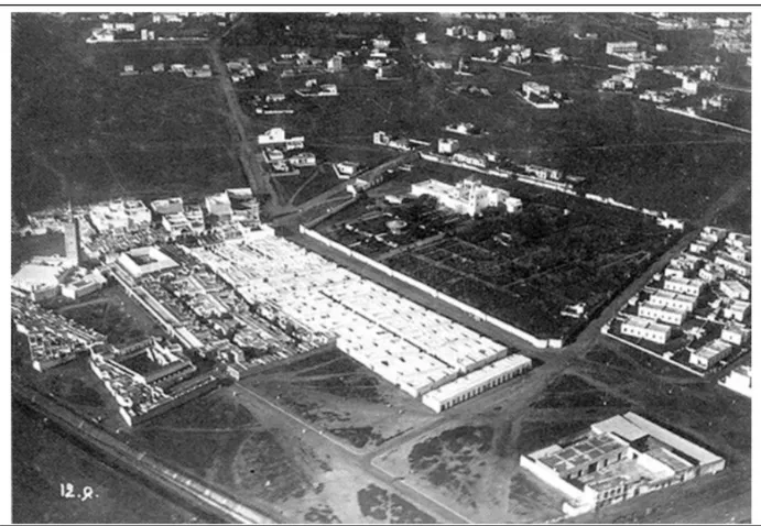 Figure 3.5: A view of the Habous district and the royal palace in 1924 