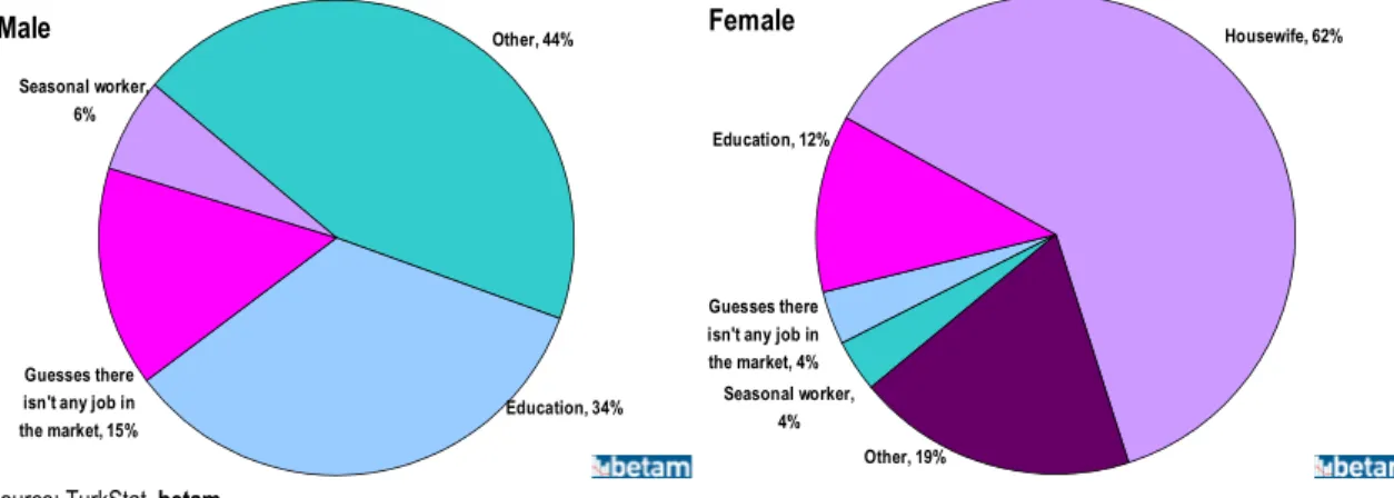 Figure 4: Occupational status of female and male