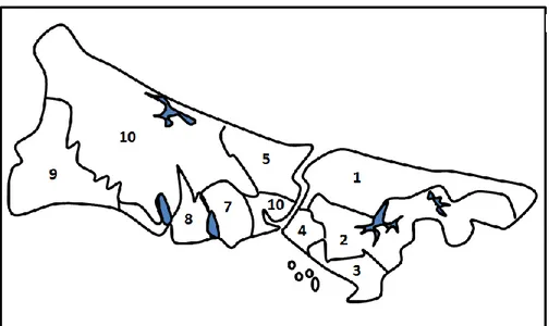 ġekil 4.3. : 1/100.000 Planda önerilen alt bölgeler 