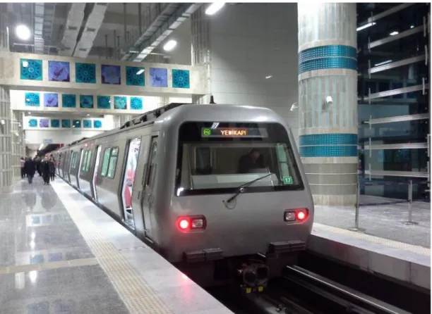 Şekil 3.5: Yenikapı-Hacıosman Metrosu 